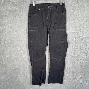 KUHL Kliffside Convertible Pants Women’s 4 Short Light Gray Hiking Outdoor Cargo